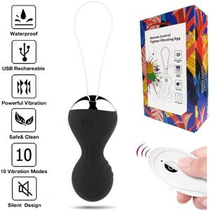 Bola Kegel com Controle Remoto, Ferramenta Sexual, Ovo Vibratório Vestível, Vibrador de Ponto G e Clitóris, Bolas Kegel para Prazer Sexual Feminino - Product Image 1