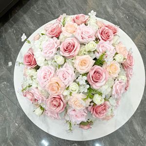 LANJO 50Cm <b>Large</b> <b>Artificial</b> Rose <b>Flower</b> Ball Wedding Table Centerpiece For Party And Event Decoration - Product Image 2