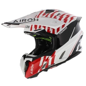 Casco Todoterreno Airoh Twist 3 Thunder Negro Blanco Rojo L - Product Image 1