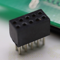 Muestras gratuitas Paso 1,27mm Posiciones 02-50pin Altura de doble fila 3,9mm 4,0mm 4,1mm Conector mecanizado hembra de PIN DIP recto