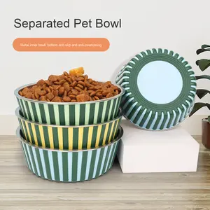 Biko - Comedero y Bebedero Doble para Perros y Gatos, de Acero Inoxidable, Redondeado, Impermeable, Antideslizante, Portátil y Fácil de Limpiar - Product Image 4