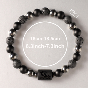 Nuevo Diseño de Pulsera de los 12 Signos del Zodiaco para Mujer <span class=keywords><strong>y</strong></span> Hombre, Pulseras de Piedras Naturales de Roca Volcánica, Cáncer, Virgo, <span class=keywords><strong>Leo</strong></span>, Libra, Joyería Espiritual - Product Image 6
