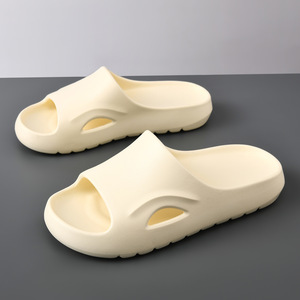 Men's Thick Sole <b>Slides</b> Black Non Slip Comfortable <b>Indoor</b> Outdoor Summer Sandals - Product Image 4