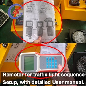 Semáforo Portátil Inalámbrico LED de 800 mm, 90 LED, Metálico, Temporal, Solar, para Construcción de Carreteras, Aplicación Móvil de Señalización - Product Image 6