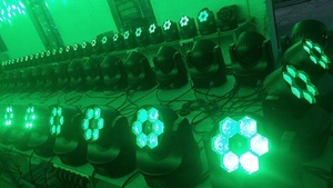 Balme0615l <span class=keywords><strong>Mini</strong></span> Bee Eye 6PS 15 wát LED RGBW 4 trong 1 Disco di chuyển đầu với màu xanh lá cây laser ánh sáng chuyên nghiệp - Product Image 6