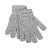 Gant en laine jacquard personnalisé de haute qualité pour doigts entiers Tricot de cachemire Demi-gants et mitaines pour l'hiver