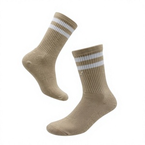 Calcetines Deportivos Negros para Mujer, Tejidos en Spandex/Poliéster/Algodón, de Secado Rápido, Ecológicos, Transpirables, con Puño Deportivo - Product Image 1