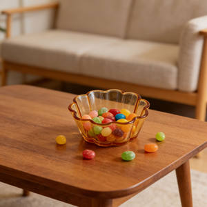 Tigela de Vidro para Alimentos em Forma de Noodle Âmbar, Última Moda, Mais Vendida, Utensílios de Mesa - Product Image 3