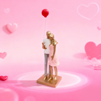Statues Décoratives en Résine Synthétique de Forme Irrégulière, Artisanat Nordique en Résine, Figurines d'Ours en Résine pour la Saint-Valentin et les Mariages, Étagère de Salon