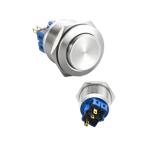 25MM Stainless Steel Button Flat/Dome Head Without <b>Light</b> IP65 Rated 220V 3A - Product Image 3