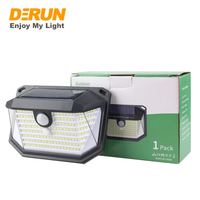 178 LED IP65 haute luminosité capteur de mouvement étanche applique murale solaire extérieure à énergie solaire Pir jardin lumières, SOL-WL-178