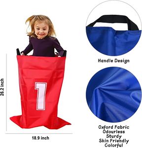 ชุดเกมกลางแจ้งสำหรับเด็ก 28 ชิ้น ประกอบด้วยถุงพลาสติกสำหรับแข่งขันถุงมันฝรั่ง ถุงถ่วงน้ำหนักสำหรับโยน ถุงถ่วงน้ำหนักสำหรับแข่งขันแบบ 3 ขา สายรัดสำหรับแข่งขันแบบ 3 ขา ช้อนไข่สำหรับแข่งขันแบบรีเลย์ - Product Image 3