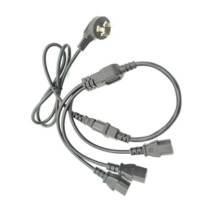 สายพ่วง 3 ช่องเสียบปลั๊ก IEC C19 100-240V สายไฟ PVC ชนิด SJTOW สำหรับจ่ายไฟ - Product Image 2