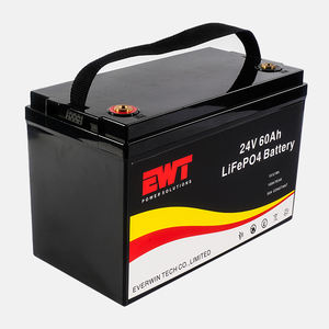 بطارية EWT LiFePO4 24 فولت/25.6 فولت 25 أمبير ساعة شبه صلبة 3000 دورة مقاومة للماء مع نظام إدارة البطارية الذكي 8S للاستخدام الخارجي - Product Image 5