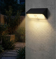 Lampe murale solaire multifonctionnelle à détection de mouvement 480 lumens, lampe de jardin LED avec 38 LED