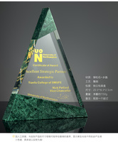 Nouveau design créatif, trophée en marbre gravé, écologique, impression UV personnalisée, trophée en cristal de marbre pour récompenses d'entreprise, souvenir
