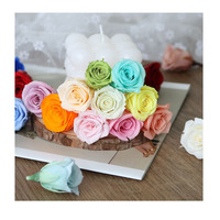 Tête de Rose Préservée Naturelle de 2 à 3cm, Tête de Rose Préservée, Diamètre de 2 à 3cm, Nouvelle Arrivée