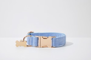 สายจูงสุนัขผ้าลูกฟูกสีฟ้าอ่อนชุดสายจูงสุนัขพร้อมสายจูงสุนัข - Product Image 6