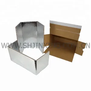 กล่องอาหารแช่แข็งบรรจุภัณฑ์ที่มีฉนวนกันความร้อนกล่องกระดาษแข็งเวลาถึง40ชั่วโมงกล่องสำหรับไก่แช่แข็ง