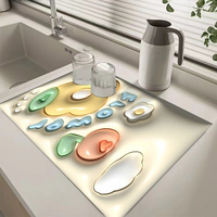 Rutschfester, wasserabsorbierender, 3D-gedruckter Cartoon-Teppich, antibakteriell, schnelltrocknend, waschbar, Eingangsmatte, Bodenmatte, Set, Gummi, Schmutzfangmatte