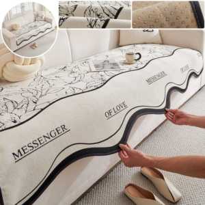 French Light Luxury <strong>Sofa</strong> Cushion All-Season Chaise Lounge <strong>Mat</strong> Summer Slipcover Anti-Slip Minimalist <strong>Sofa</strong> Throw - Product Image 1