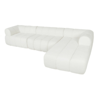 Kostenloser Versand in die USA Modernes L-förmiges Ecksofa mit Hochdichte-Vollkomprimiertem Schwamm Wohnzimmer-Lounge-Sofa Couch