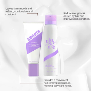 Ensemble dépilatoire doux en gros avec crème et mousse pour une peau lisse - Product Image 6