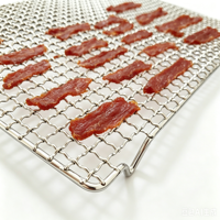 Grille de cuisson, de séchage et de refroidissement perforée en treillis métallique d'acier inoxydable sur mesure, plateau métallique pour fruits secs et aliments, SUS 304