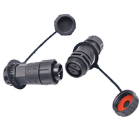 Câble d'alimentation à verrouillage à vis 2Pin 15A adaptateur en plastique M20 mâle femelle connecteur LED en plastique pour le câblage d'éclairage Led