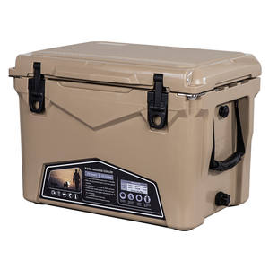Nevera Rotomoldeada KUER-C de 35 Qt, Aislada, para Pesca y Almacenamiento al Aire Libre, Amarilla, Multiusos, de LLDPE - Product Image 2