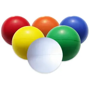 Лидер продаж 2021, Круглый антистрессовый мяч из ПУ кожи 6,3 см