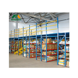 Sistem pelacakan multi-lapisan struktur baja tugas berat <span class=keywords><strong>Platform</strong></span> baja lantai Mezzanine gudang tinggi dengan tangga - Product Image 5