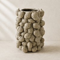 Vase en céramique sculptural inspiré de la nature, vase à fleurs en forme de gland pour la décoration saisonnière