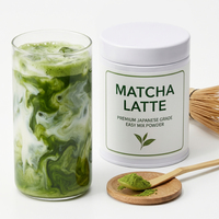 Poudre de Matcha Latte Certifiée Biologique UE, Grade Cérémonial, Thé Vert Chinois, Végétalien, Sans Sucre, Mélange Barista