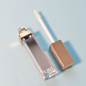 Contenitore Vuoto per Rossetto Liquido con Specchio, Tubo Quadrato per Olio Labbra Effetto Vetro, Astuccio per Lucidalabbra all'Ingrosso Senza Logo - Product Image 1