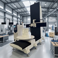 Machine de fraisage CNC verticale 5 axes Rongchi pour la sculpture sur bois, mousse, statues, moules, avec table rotative et ATC