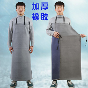 Yusetsu Mi Rubber Polyester <b>Apron</b> 115X85 Cm Waterproof Oil Proof Industrial <b>Work</b> Safety <b>Apron</b> For Men Women Adults - Product Image 4