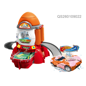 QS Kids DIY City Theme 24-Piece ABS Plastic Flexible Tracks Die Cast Model Racing <span class=keywords><strong>Car</strong></span> Wash Toy <span class=keywords><strong>Parking</strong></span> Lot Track Game 3+ Years - Product Image 3