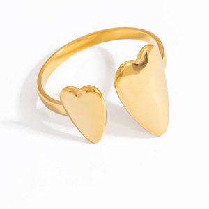 Heart Shape Stainless Steel <b>Ring</b> <b>Adjustable</b> Opening Valentine's Day Jewelry Women's Fashion <b>Rings</b> - Product Image 5