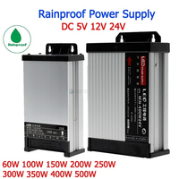 Interrupteur adaptateur étanche à la pluie 60w-400 Watt alimentation Dc 12 v Smps 12 volts interrupteur de lumière AC alimentation Module Acdc alimentation Led