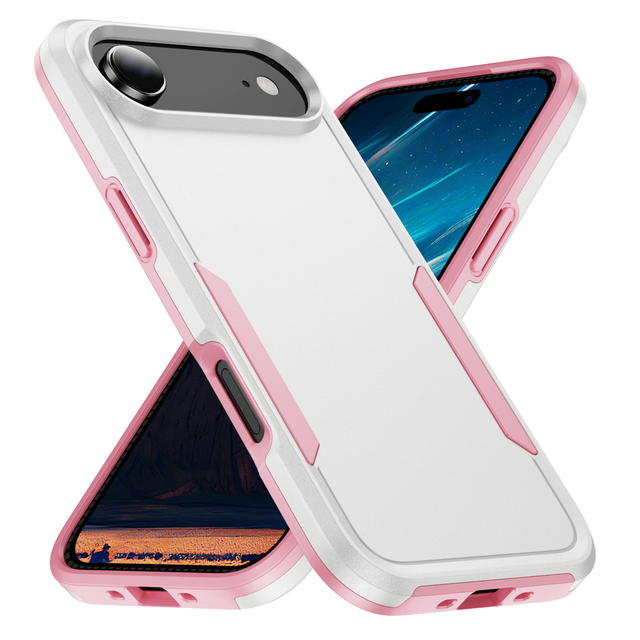 Hybrid PC TPU 2 in 1 Shockproof Phone Case for Apple iPhone 17 Air 16E 14 15 Plus 17 13 12 Pro Max 11