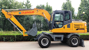 Excavadora Hidráulica de Ruedas Changlin Nueva de 7 Toneladas y 50 Kw, Excavadora de Ruedas con Cuchara en Venta - Product Image 5