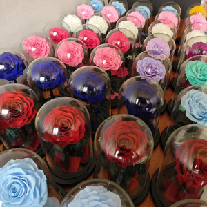 Cupola di Vetro Artigianale di Alta Qualità per Rose Conservate, Idee Regalo Creative per la Festa della Mamma, <span class=keywords><strong>San</strong></span> Valentino o Qualsiasi Occasione - Product Image 3