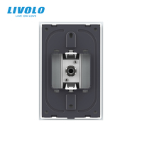 Prise murale satellite LIVOLO US 119*78mm Premium, module fonctionnel 22.5x45mm pour transmission de signal HD 4K 8K UHD