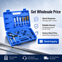 Kit professionnel de 19 brosses de nettoyage robustes pour sièges d'injecteurs, idéal pour les ateliers de réparation automobile, avec support de commande minimum de 1 pièce
