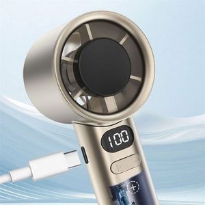 Ventilateur portable USB rechargeable sans pales, 120 vitesses, mini ventilateur électrique personnel pour cils, contrôle tactile intelligent pour la maison - Product Image 1