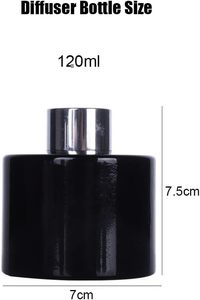 Botella de Perfume de Vidrio Mate Decorativa de Lujo de 140 ml con Tapa de Aluminio para Pestañas Postizas y Perfume - Product Image 2