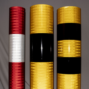 بيع بالجملة طباعة الأغطية العاكسة المنشورية عالية الكثافة للماء الورك/EGP ملصقا تحذير استخدام لفة - Product Image 3