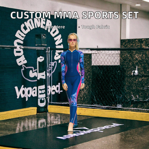 T-shirts Rash Guard à manches longues personnalisables pour hommes, ensemble de 4 pièces, shorts de Muay Thai, vêtements de boxe BJJ - Product Image 2