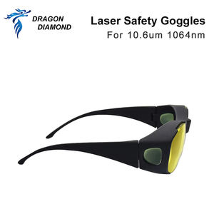 משקפי מגן בטיחות לייזר 10.6um 1064nm od4 מגן מגן משקפי מגן מגן על אייג dpss סיבים ו-co2 לייזר עובד - Product Image 4